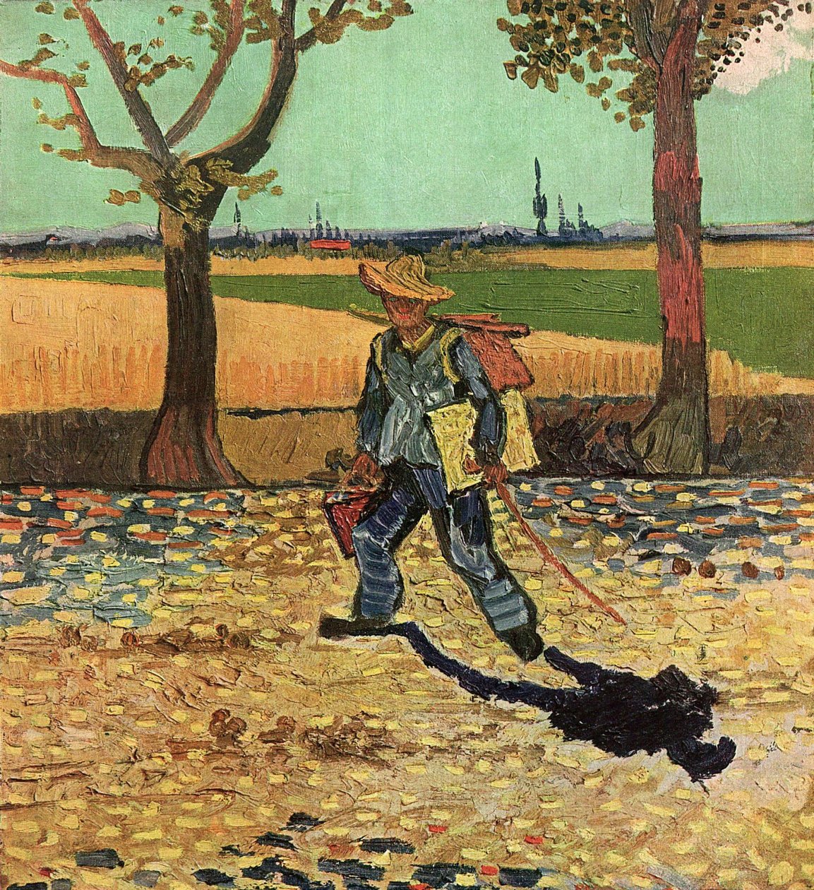 Homem com mochila, 1888 de Vincent van Gogh