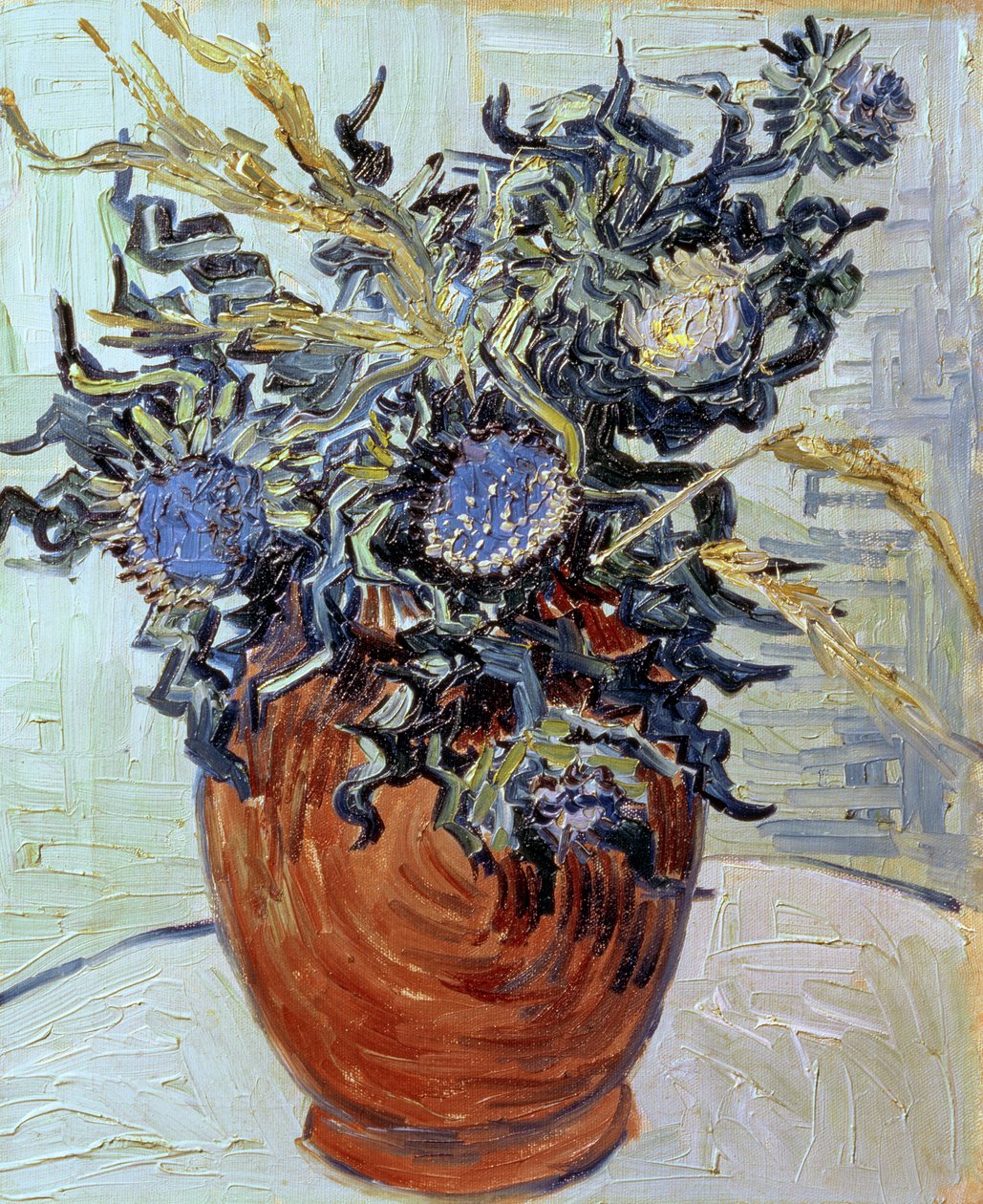 Ainda vida com cardos, 1890 de Vincent van Gogh