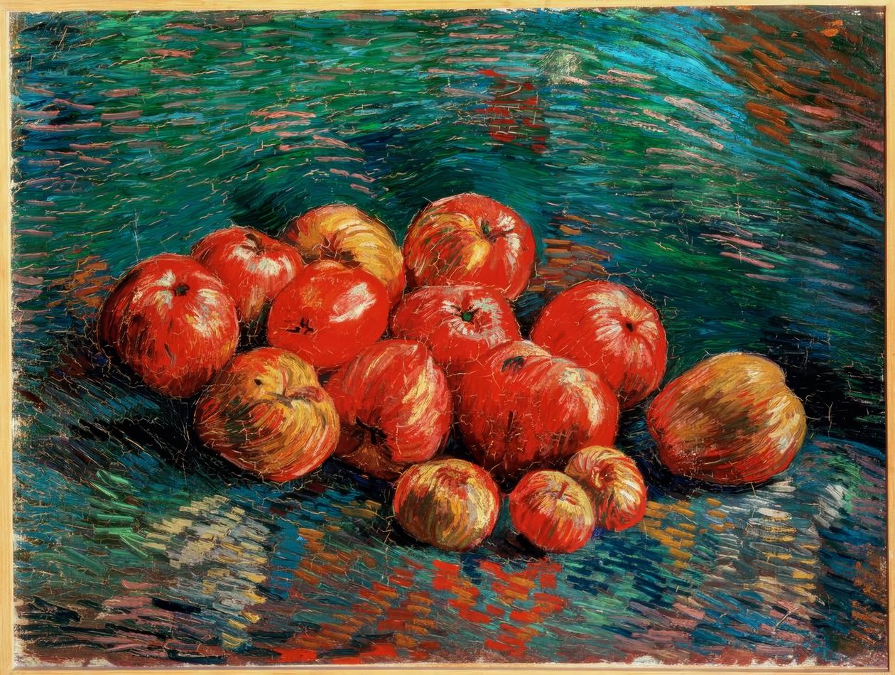 Natureza morta com maçãs de Vincent van Gogh