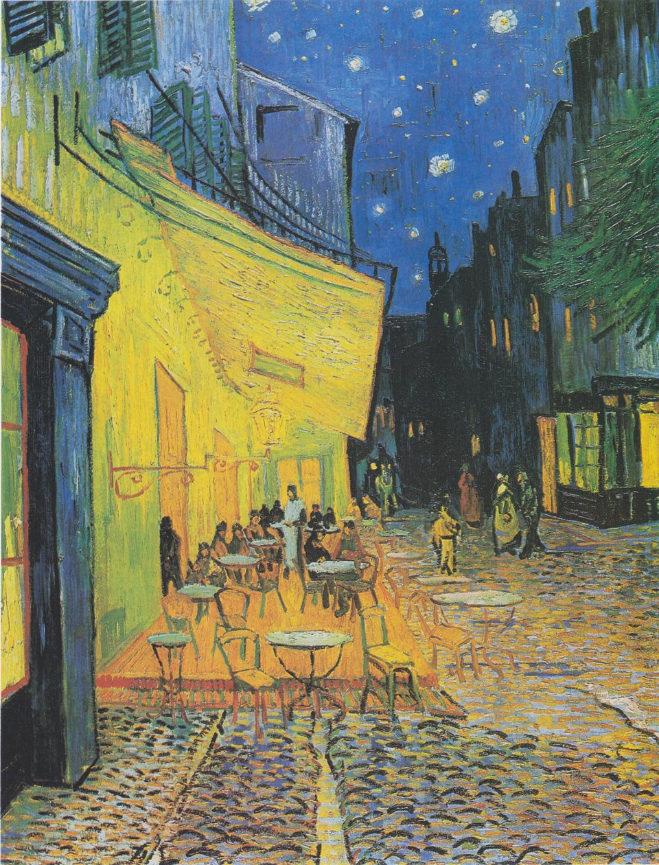 Terraço dos Cafés an der Forum Place em Arles am Abend1 de Vincent van Gogh