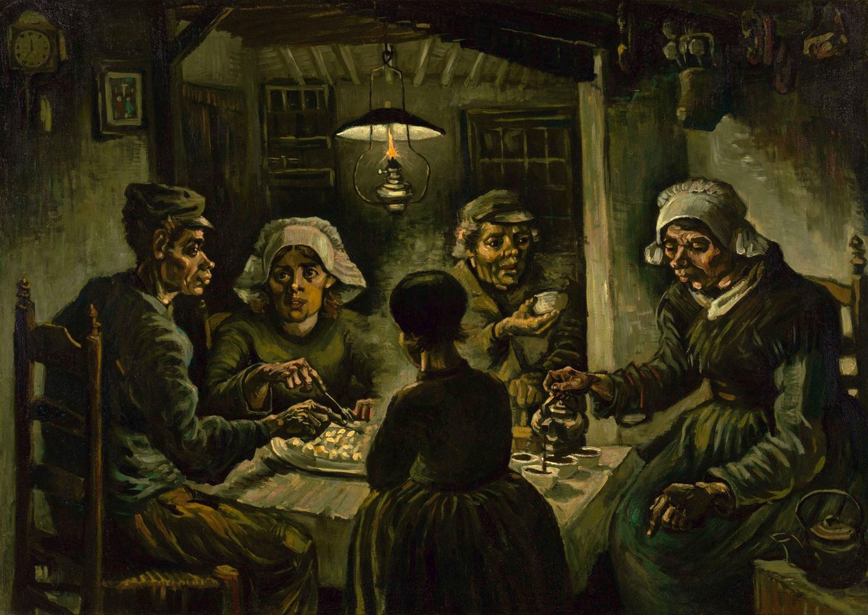 Os Comedores De Batata, 1885 de Vincent van Gogh