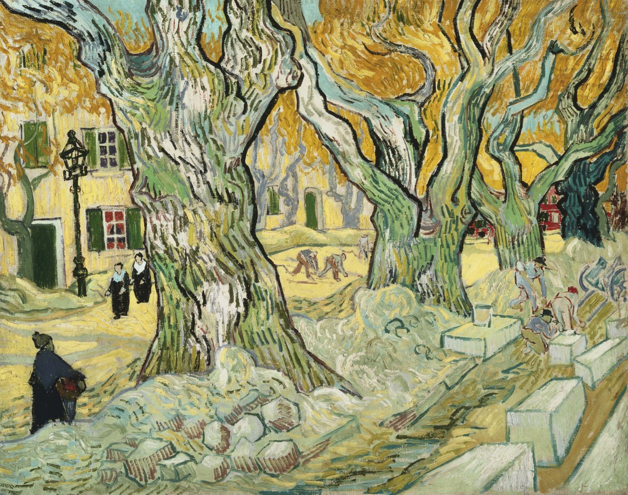 The Road Menders de Vincent van Gogh