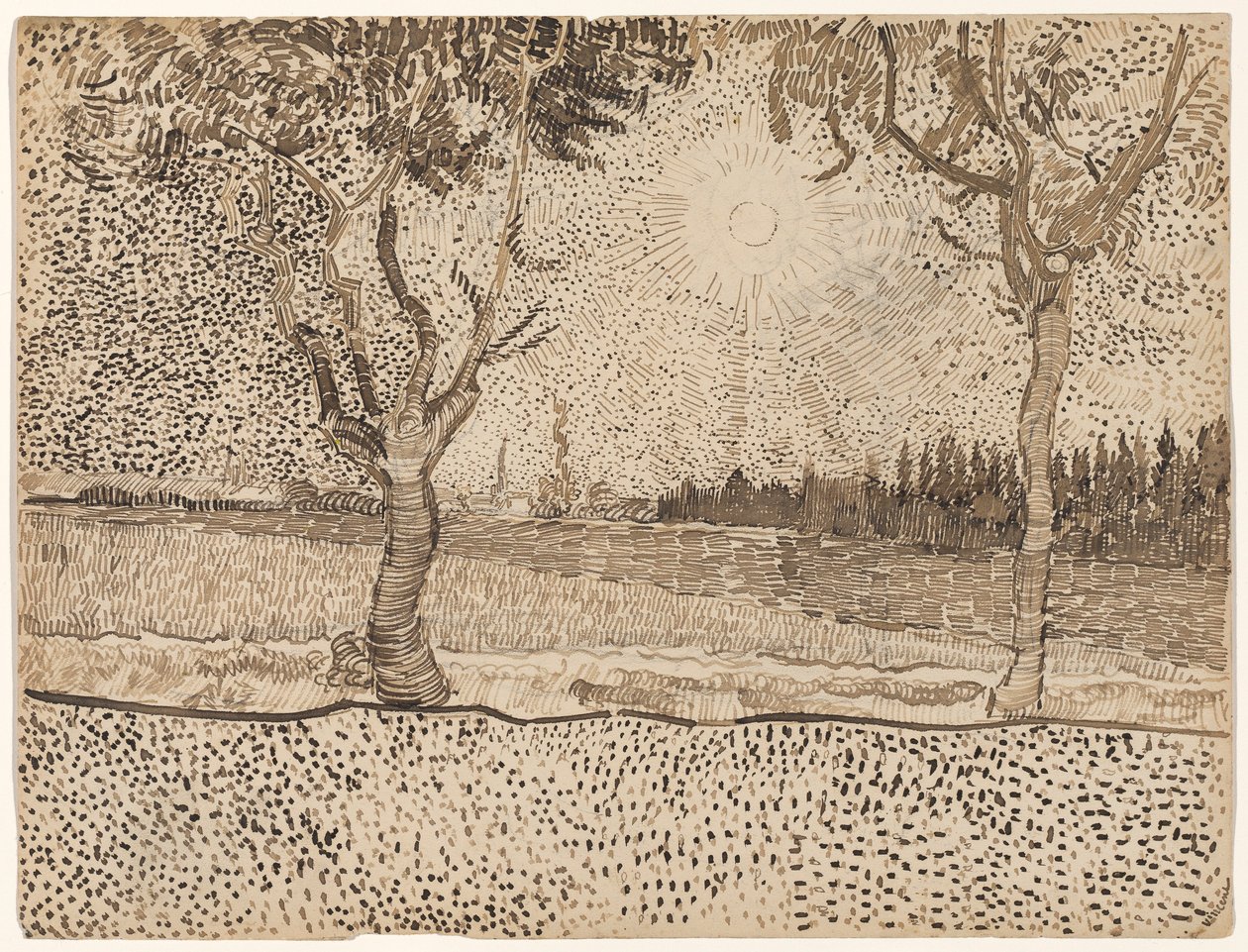 O caminho para Tarascon de Vincent van Gogh