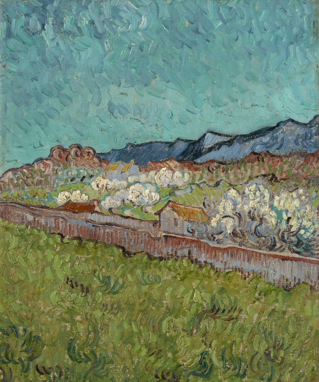 Vista do Alpilles de Vincent van Gogh