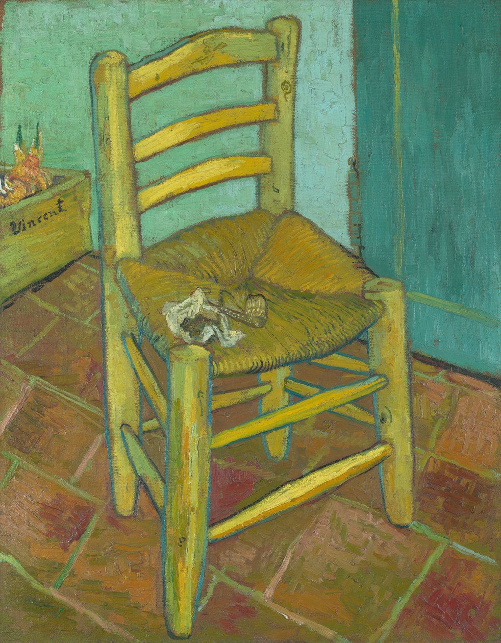 A cadeira de Vincent, 1888 de Vincent van Gogh