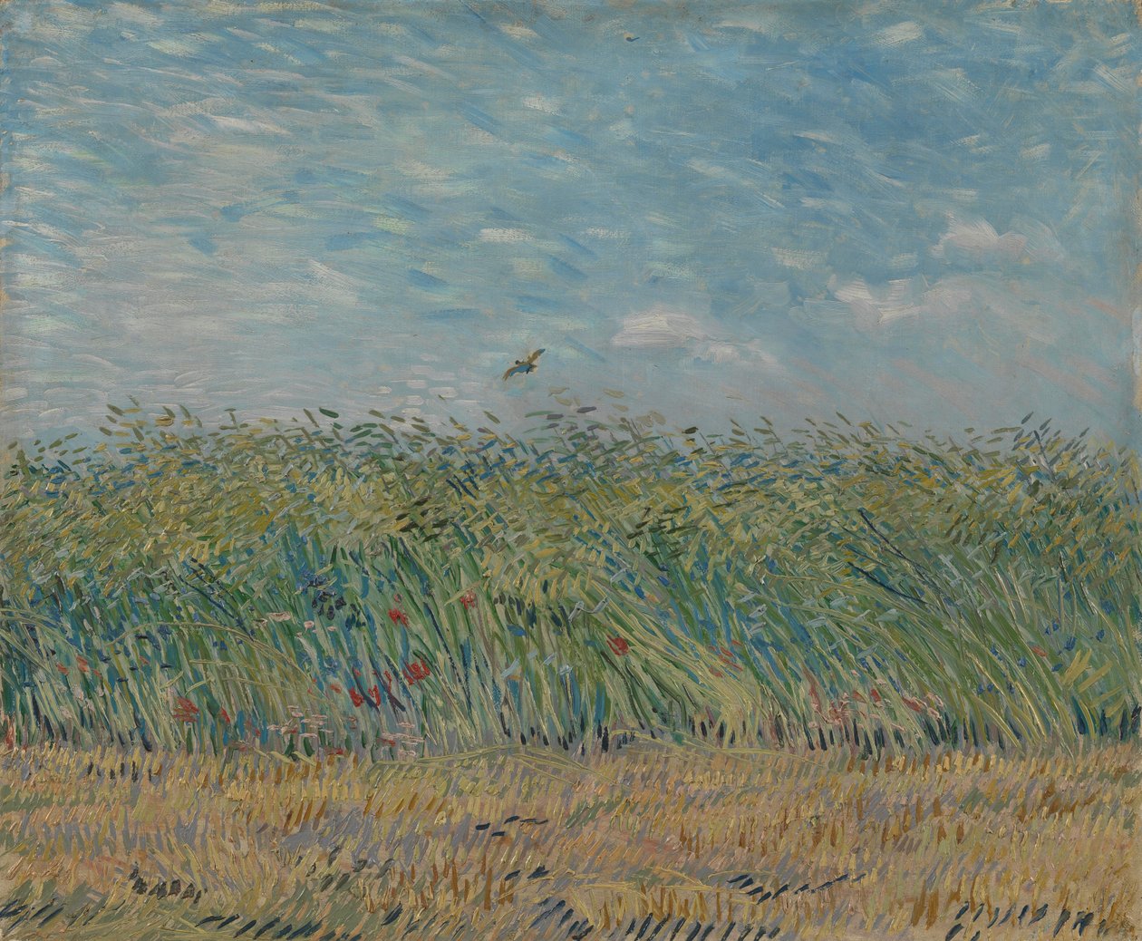 Campo de Trigo com perdiz, 1887 de Vincent van Gogh