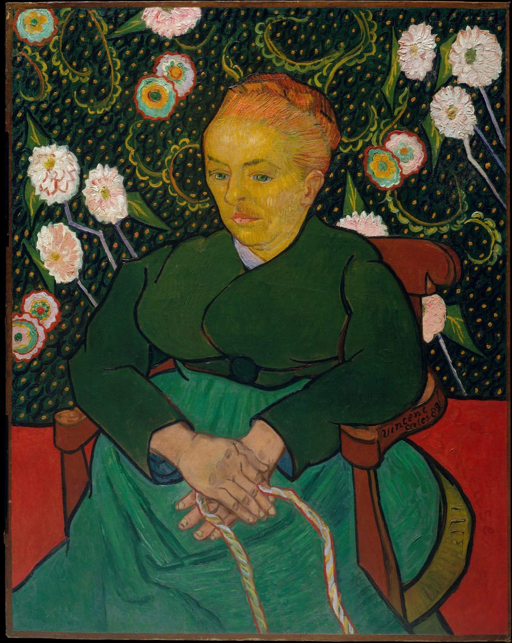 Mulher, balançando, berço de Vincent van Gogh