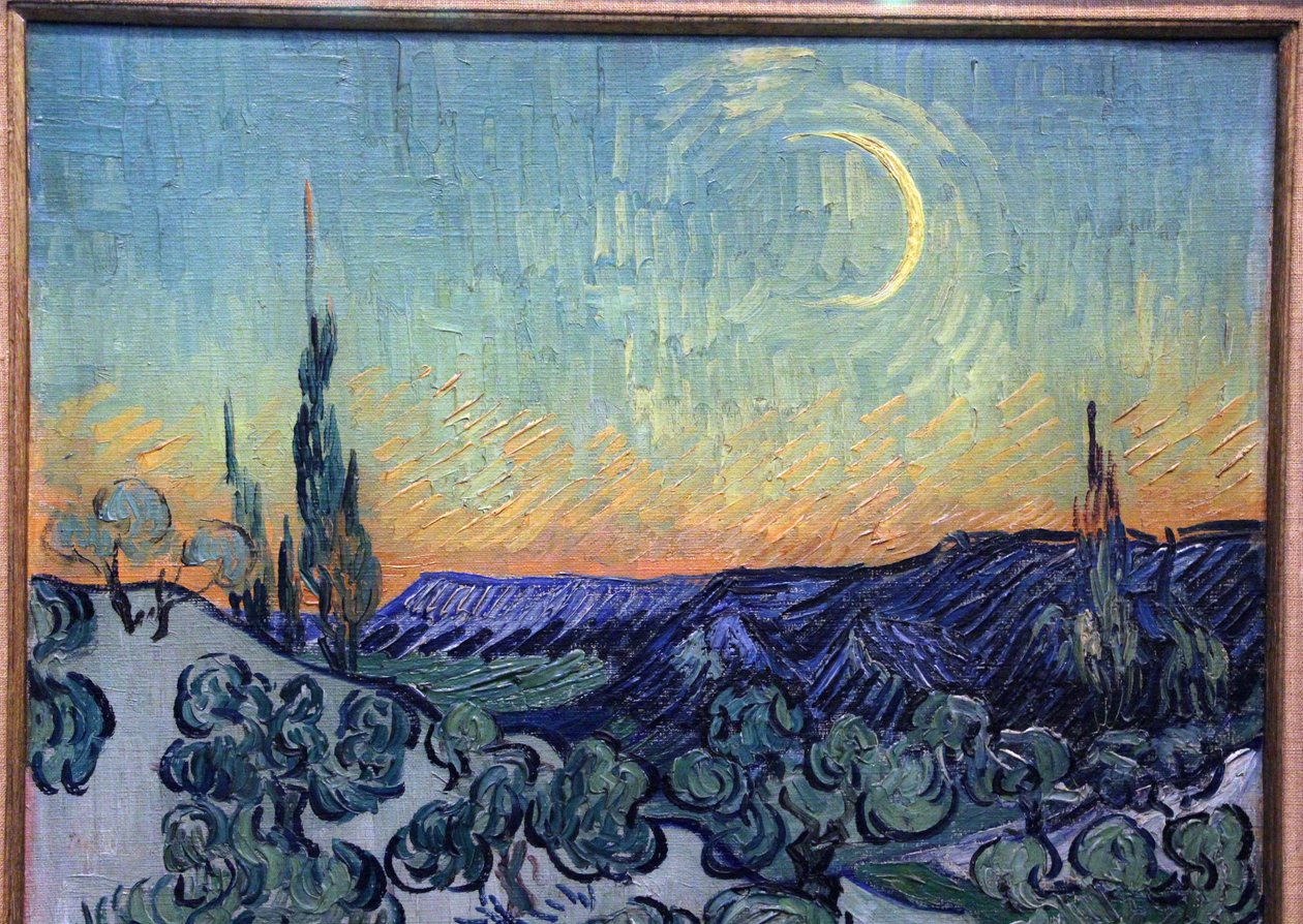 andar no crepúsculo de Vincent van Gogh