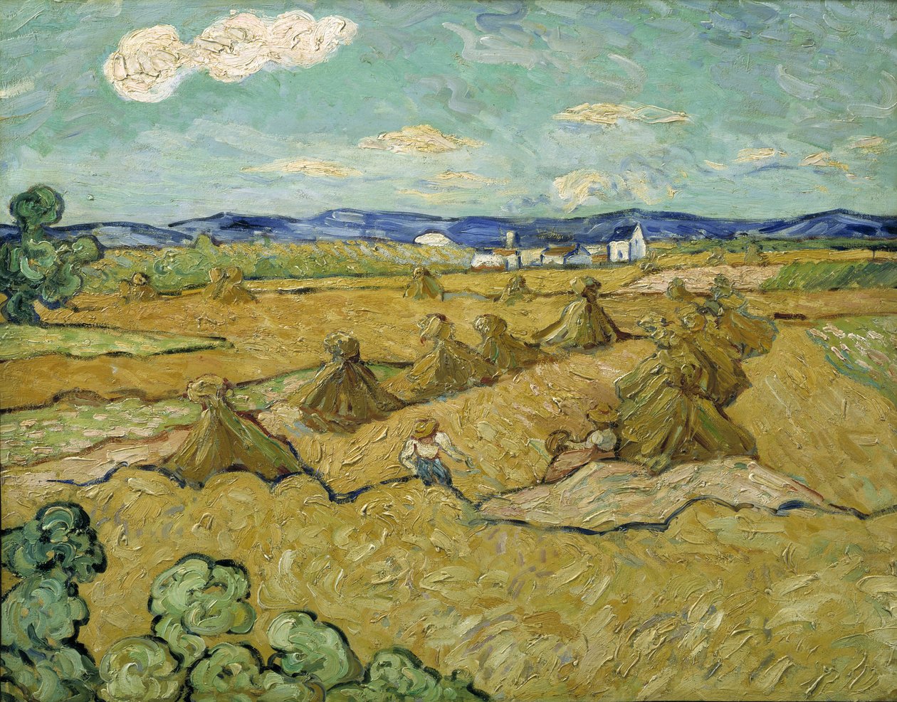 Os palheiros de Vincent van after Gogh
