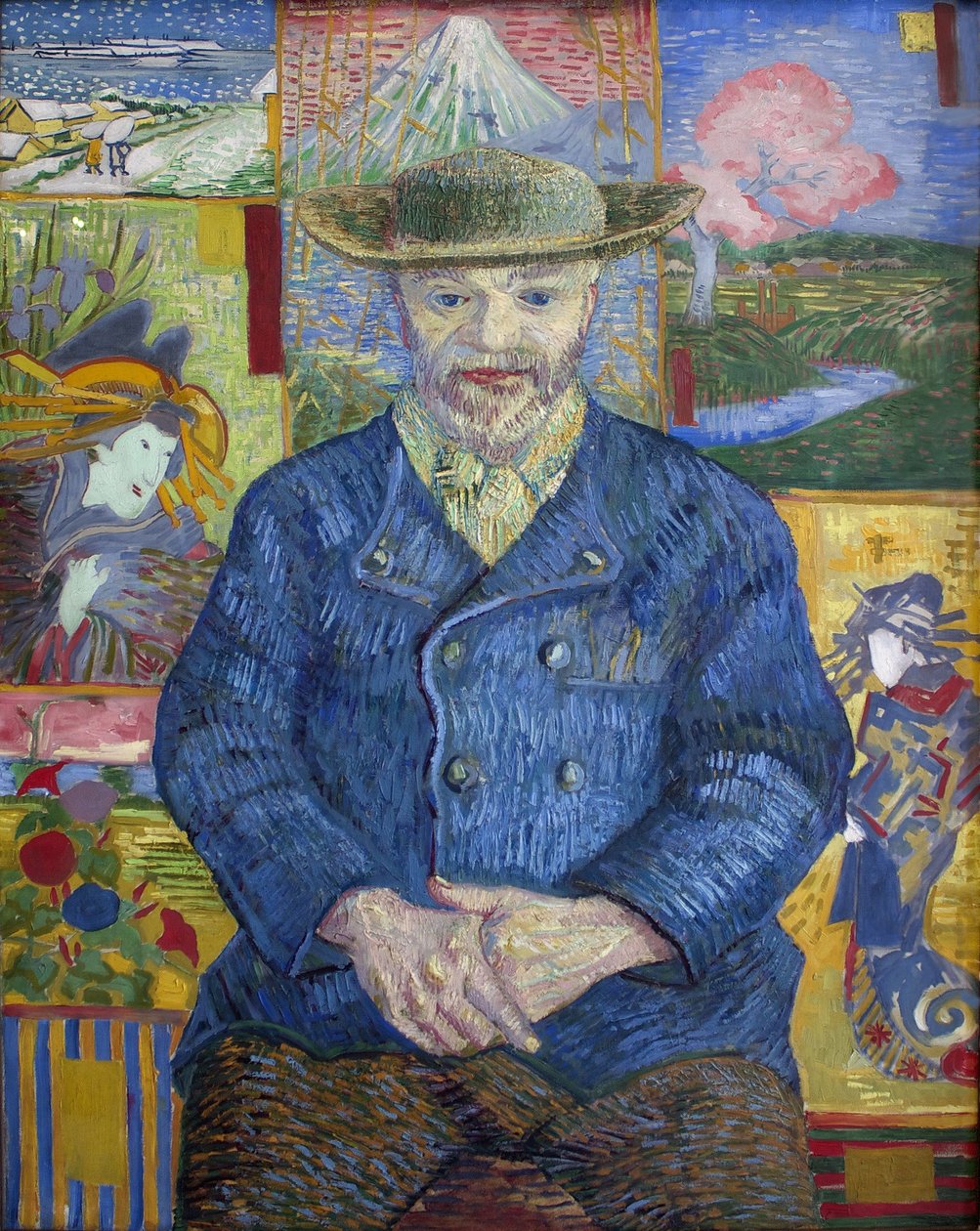 Retrato do Padre Tanguy, 1887. de Vincent van Gogh