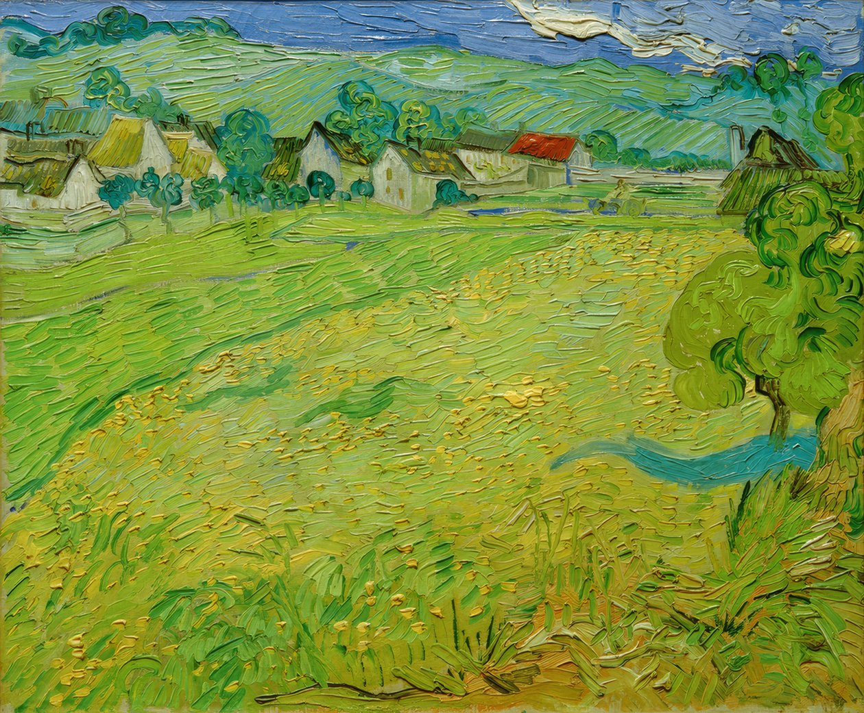 Vista de Les Vessenots perto de Auvers de Vincent van Gogh