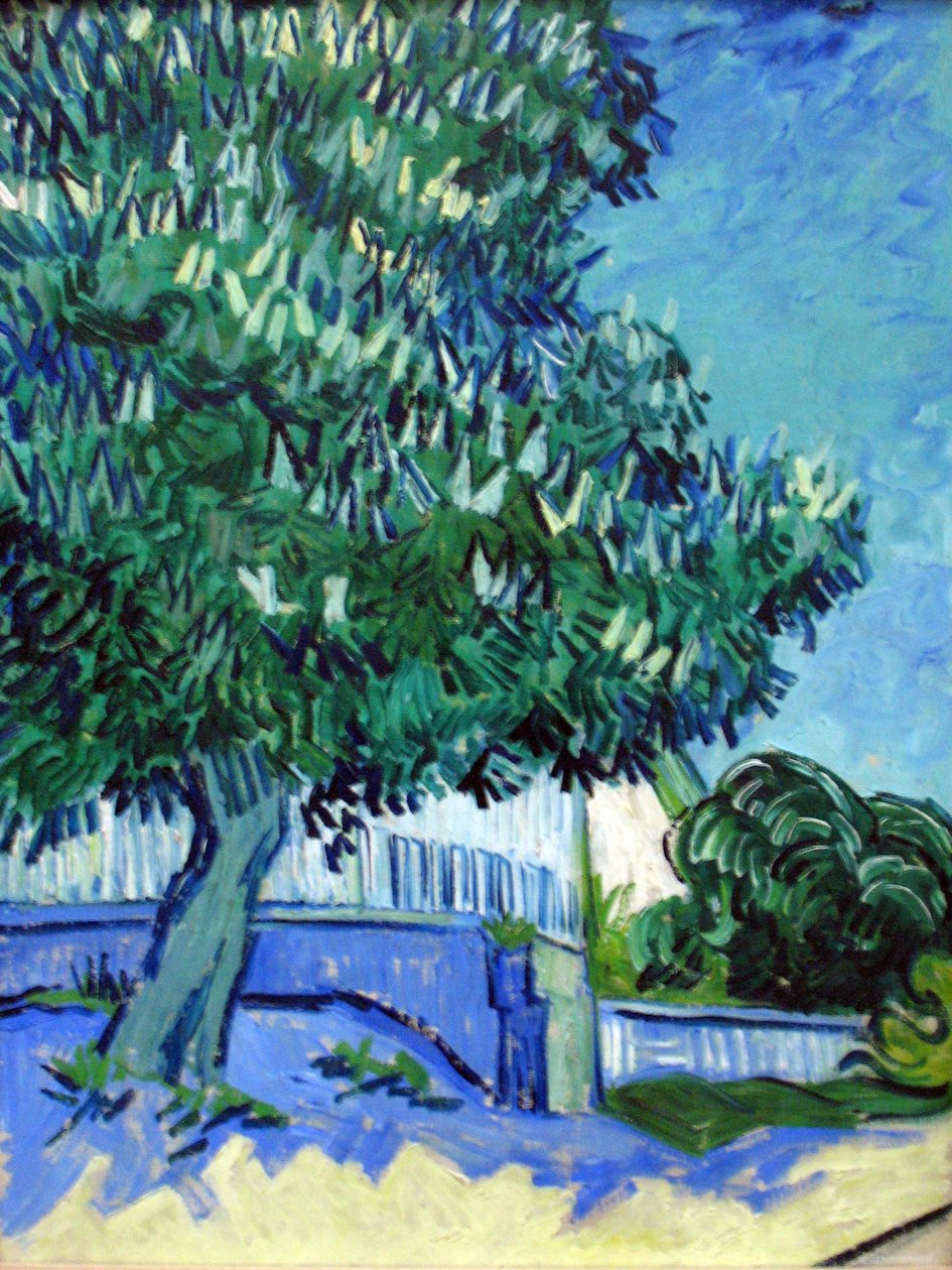 Castanheiros em flor de Vincent van Gogh