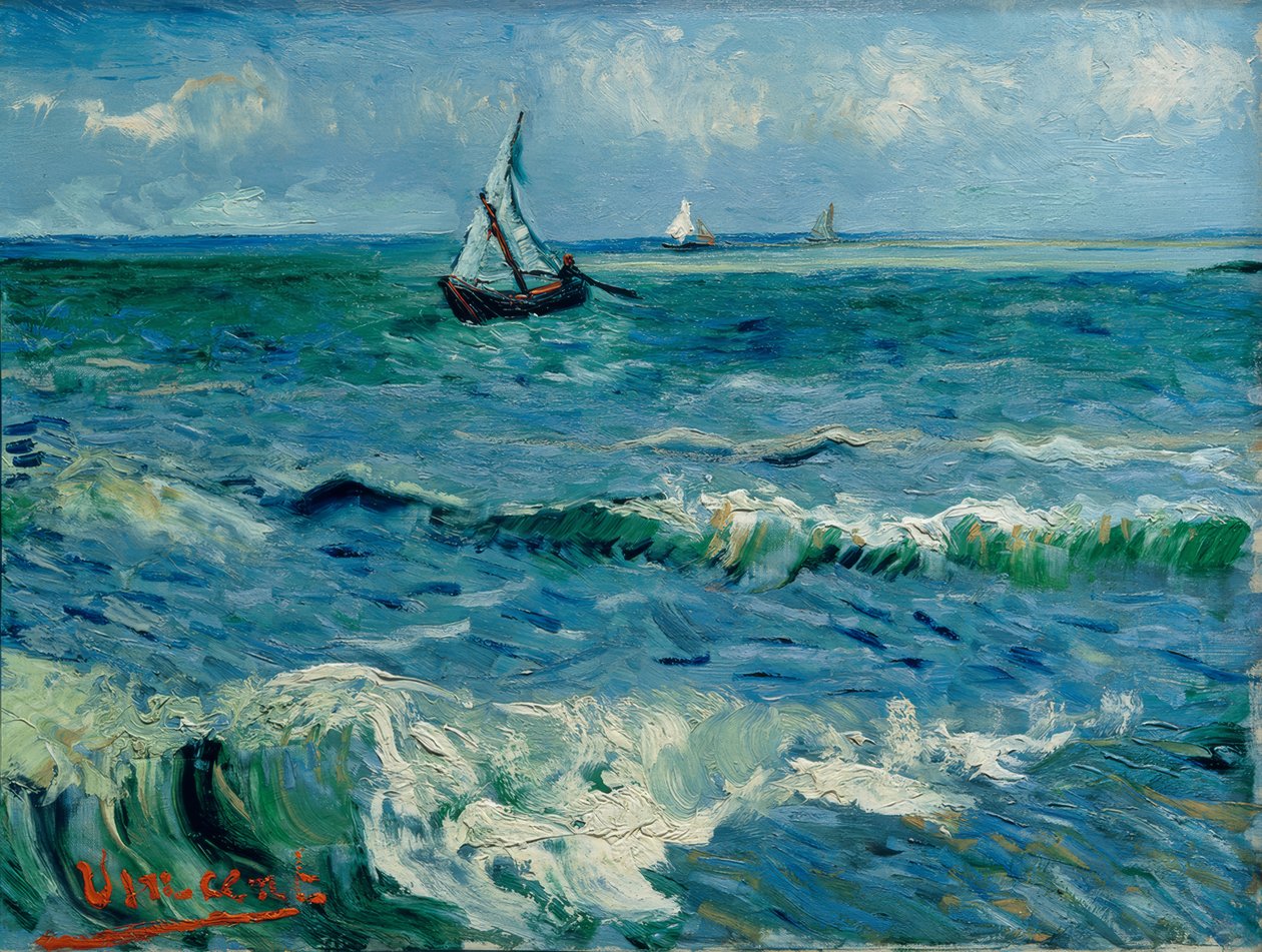 Distância de See, Marintes-de-la-Mer de Vincent van Gogh
