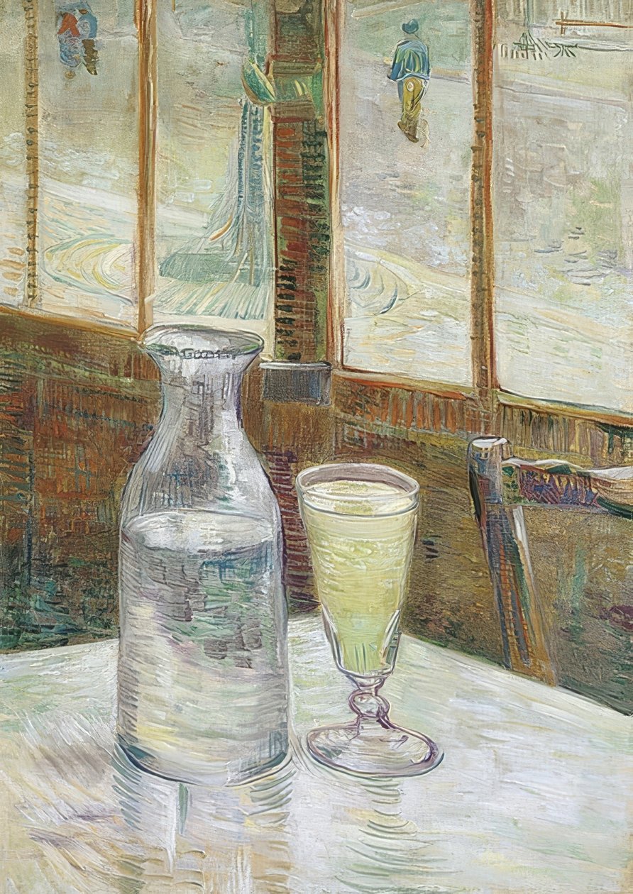 Mesa de centro com absinto. 1887 de Vincent van Gogh