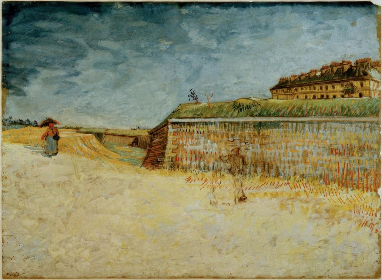 As muralhas de Paris de Vincent van Gogh