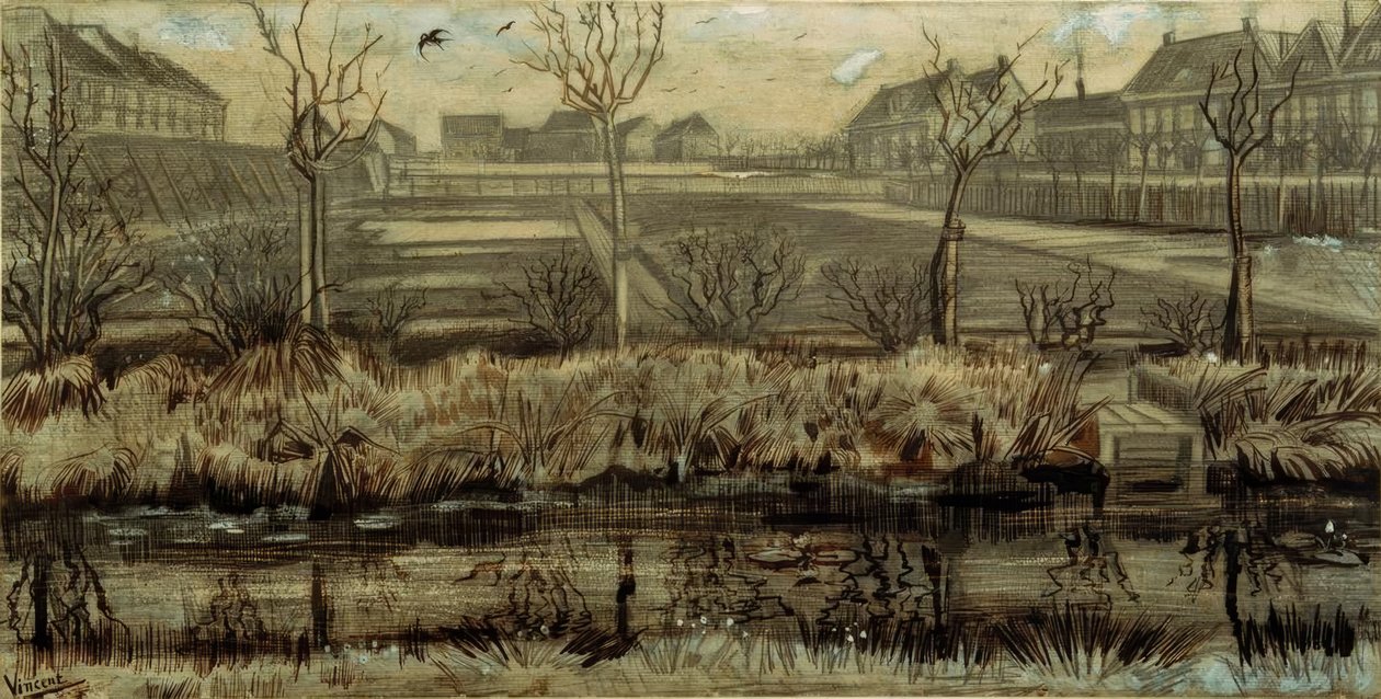 Berçário em Schenkweg de Vincent van Gogh