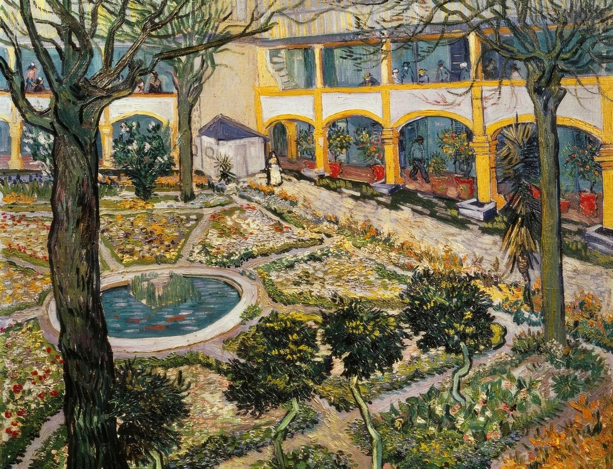 Jardim do hospital em Arles de Vincent van Gogh