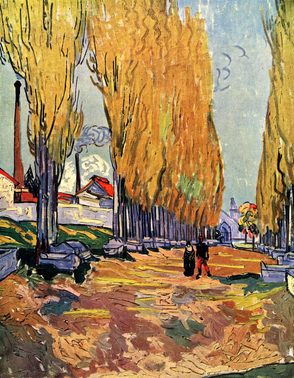 Os Alyscamps de Vincent van Gogh