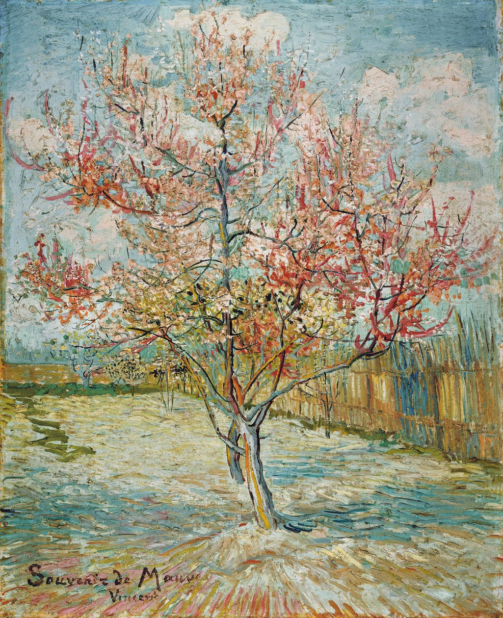 Pessegueiros cor-de-rosa (Souvenir de Mauve) de Vincent van Gogh