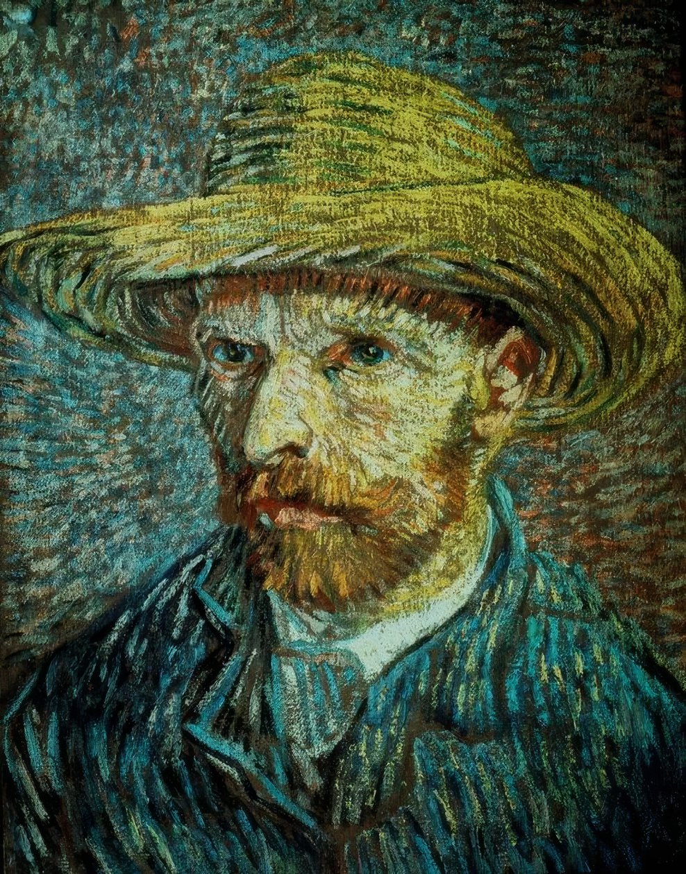 Auto-retrato com chapéu de palha de Vincent van Gogh