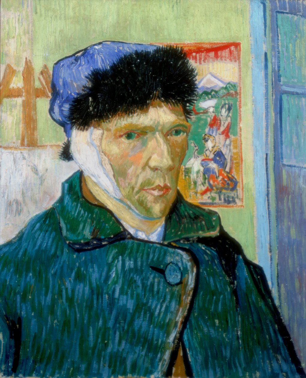 Auto-retrato com orelha enfaixada, 1889 de Vincent van Gogh
