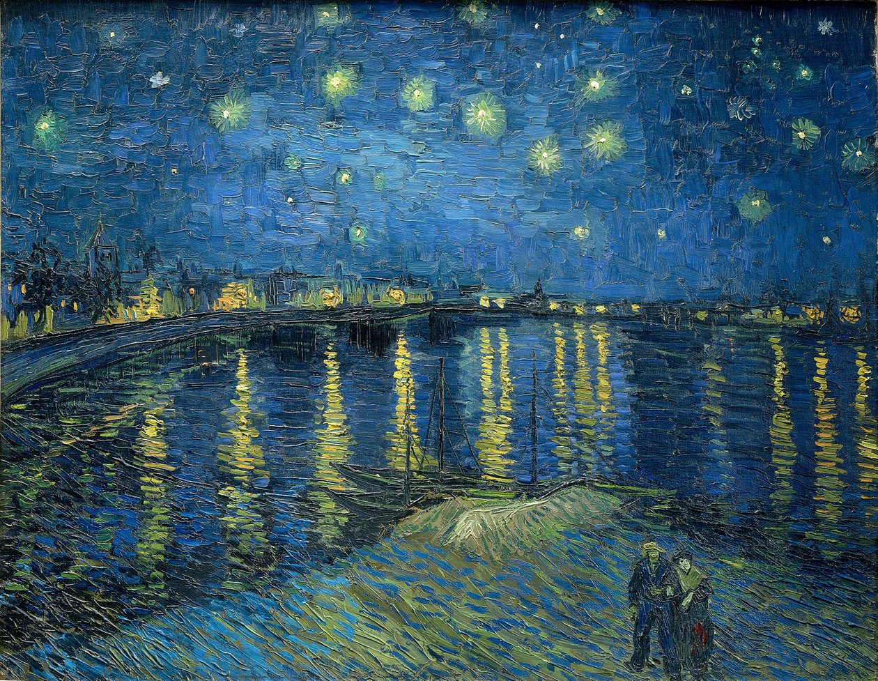 Noite estrelado sobre o Rhone de Vincent van Gogh