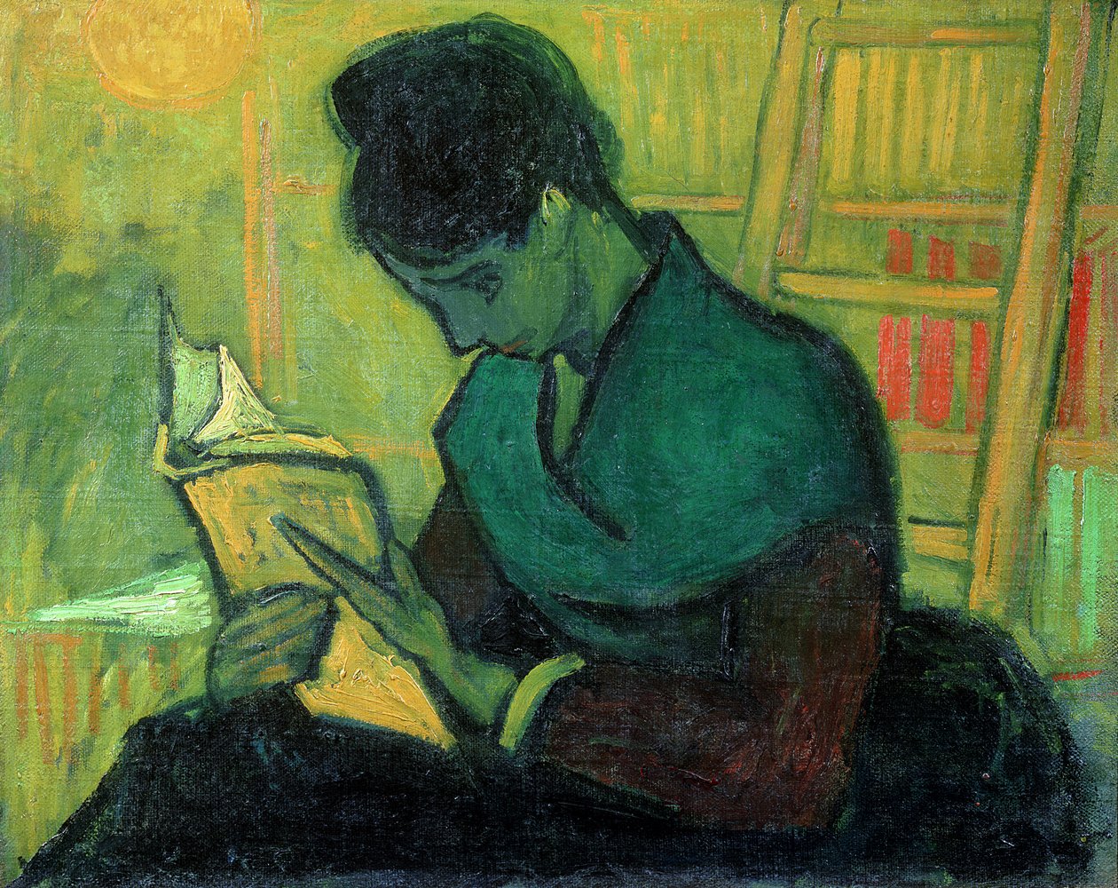 O Leitor de Novelas, 1888 de Vincent van Gogh
