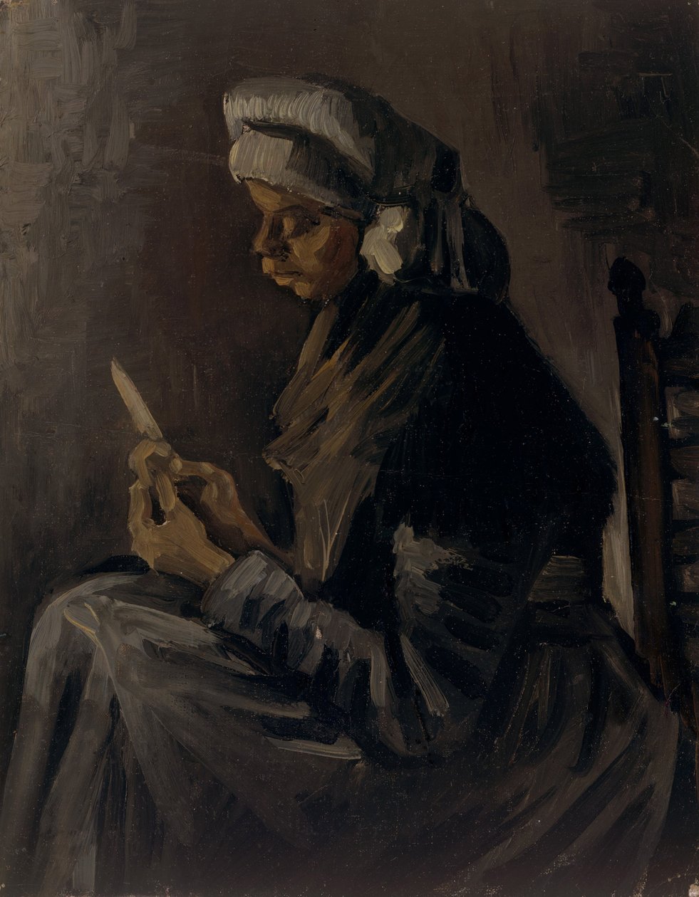 O descascador de batatas, 1885 de Vincent van Gogh