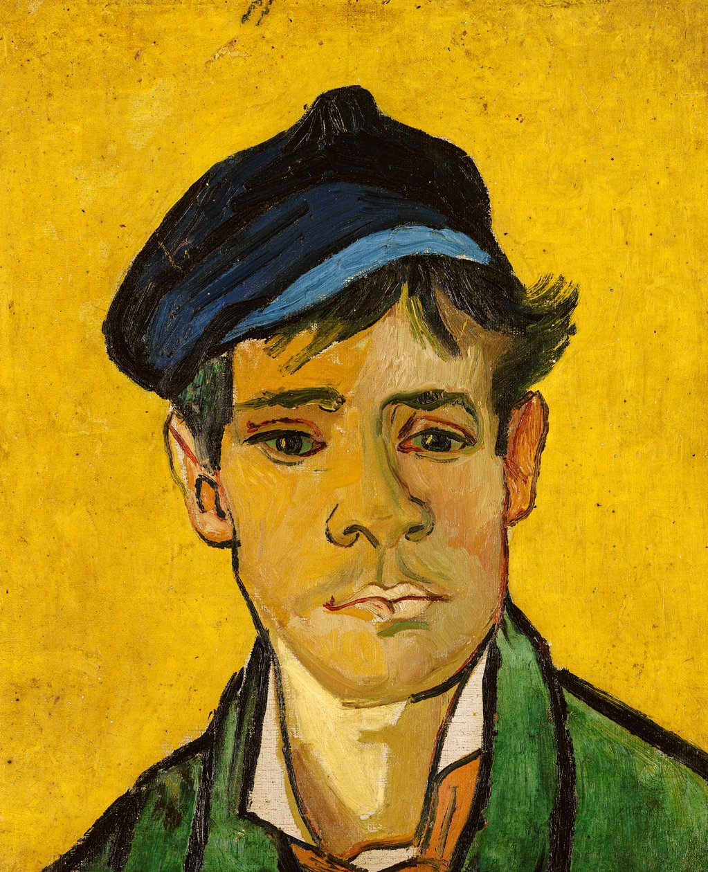 Jovem homem com um chapéu, 1888 de Vincent van Gogh