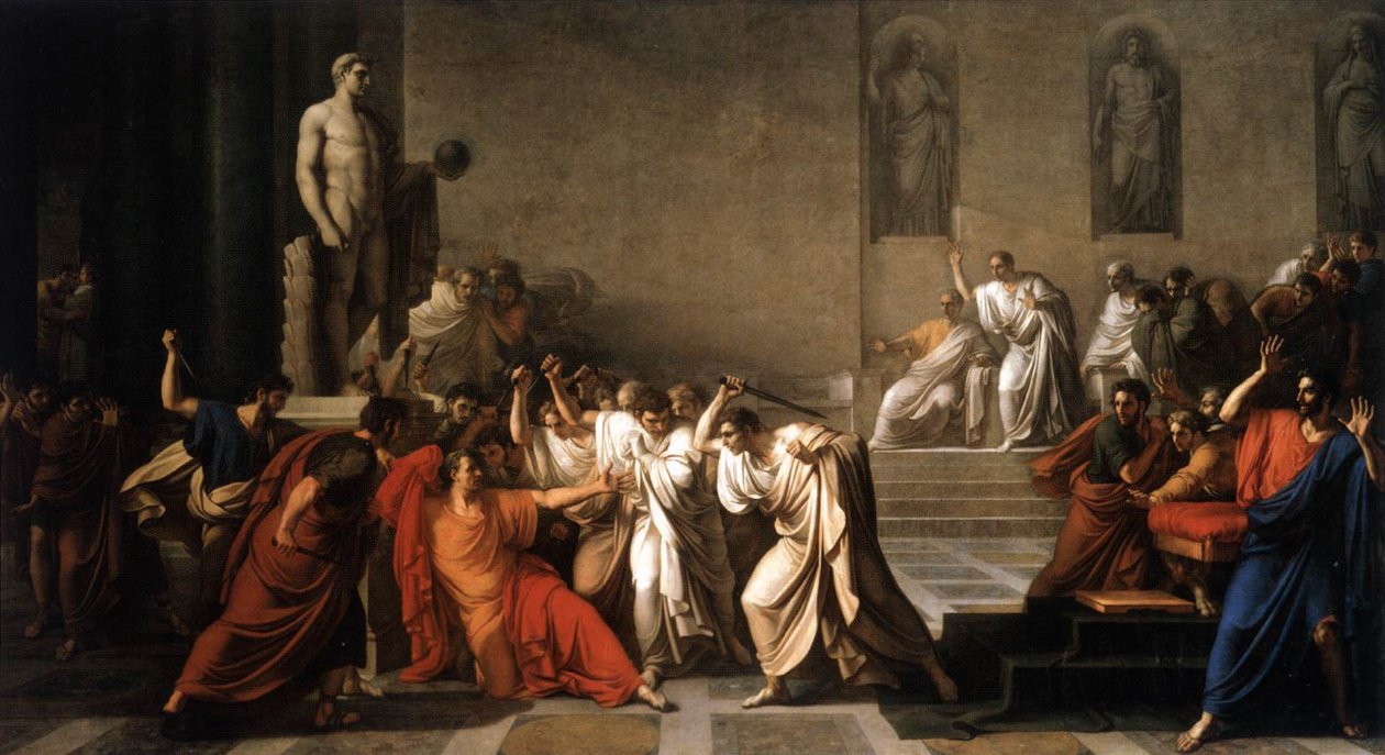 A morte de César de Vincenzo Camuccini