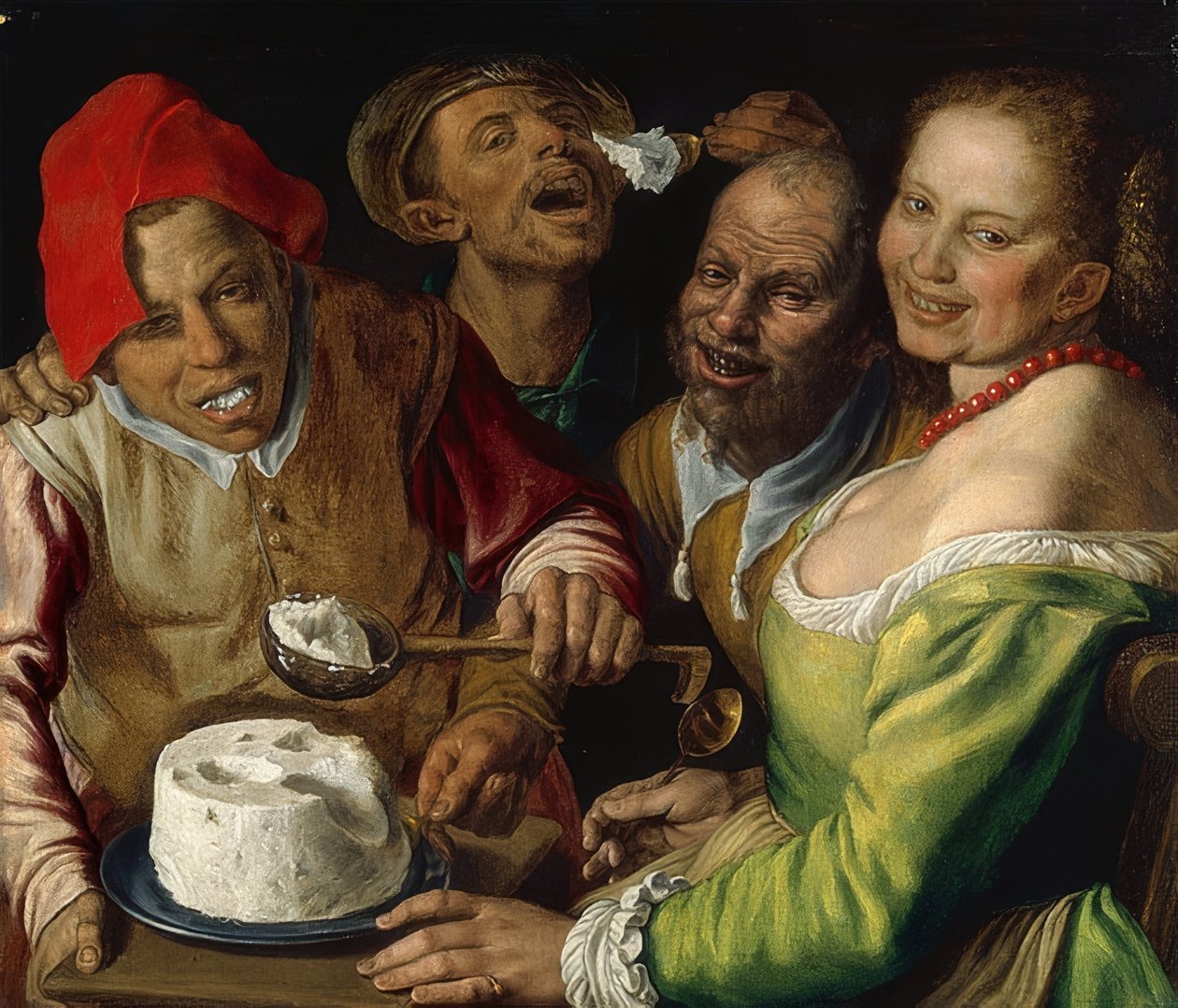 enquanto, Ricotta. Um 1580 de Vincenzo Campi