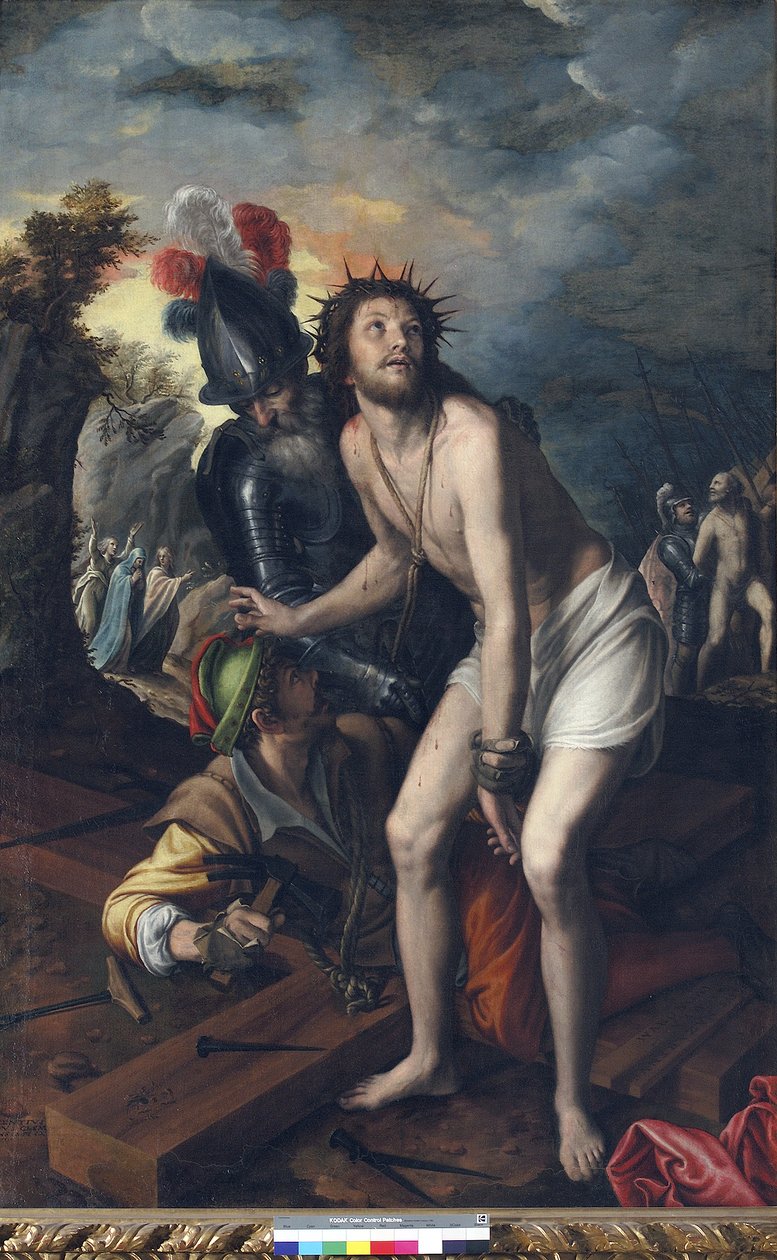 Jesus pregado na cruz de Vincenzo Campi