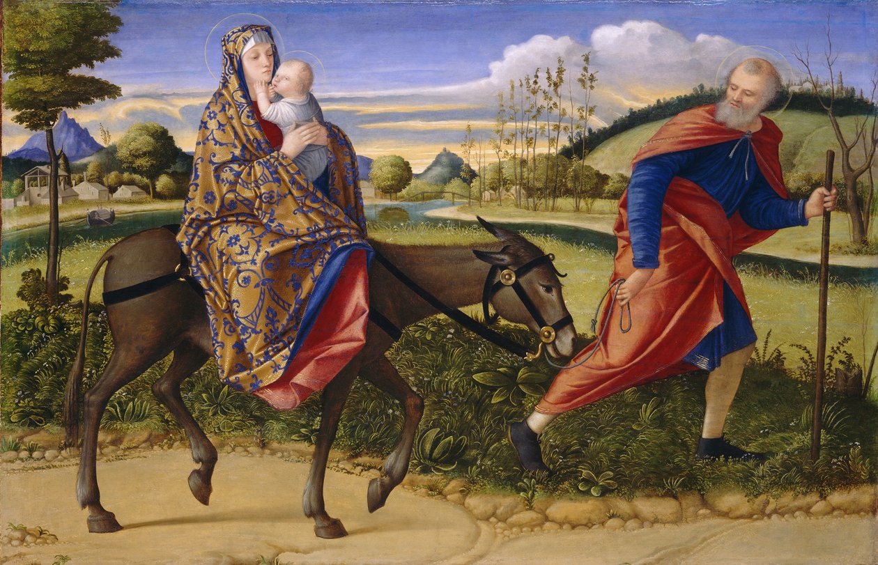 Fuja para o Egito de Vittore Carpaccio