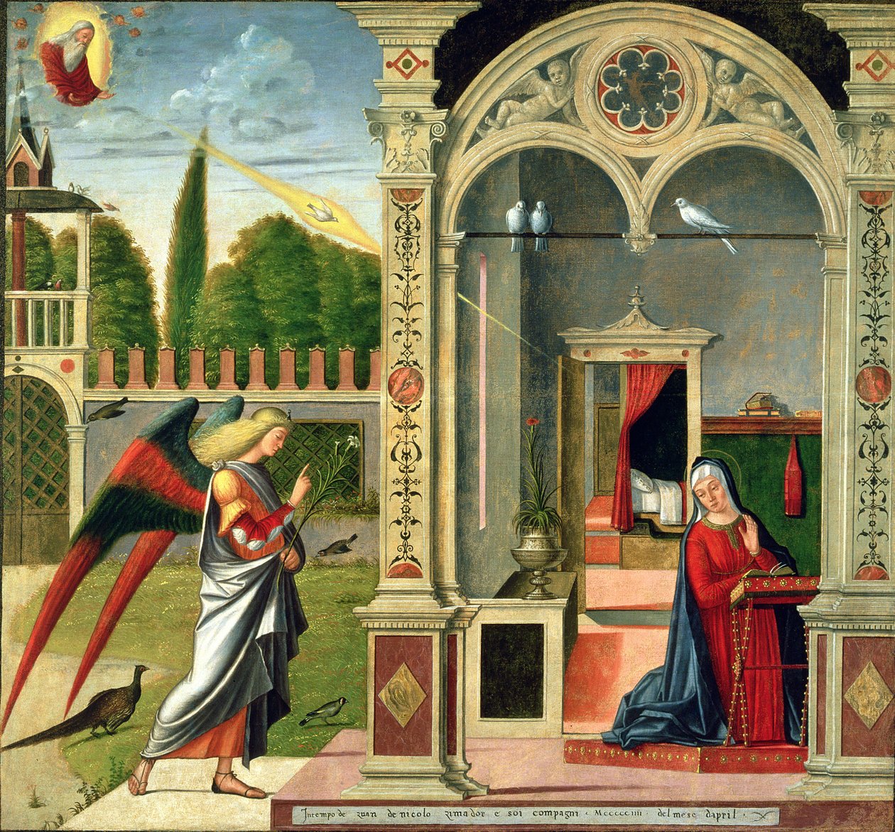 A Anunciação de Vittore Carpaccio