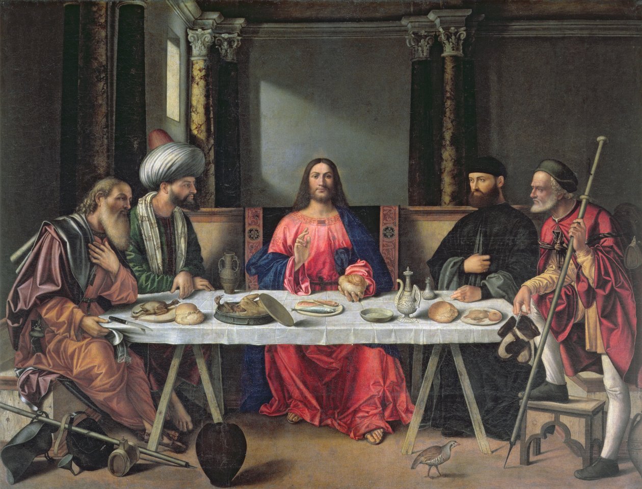 A ceia em Emaús de Vittore Carpaccio
