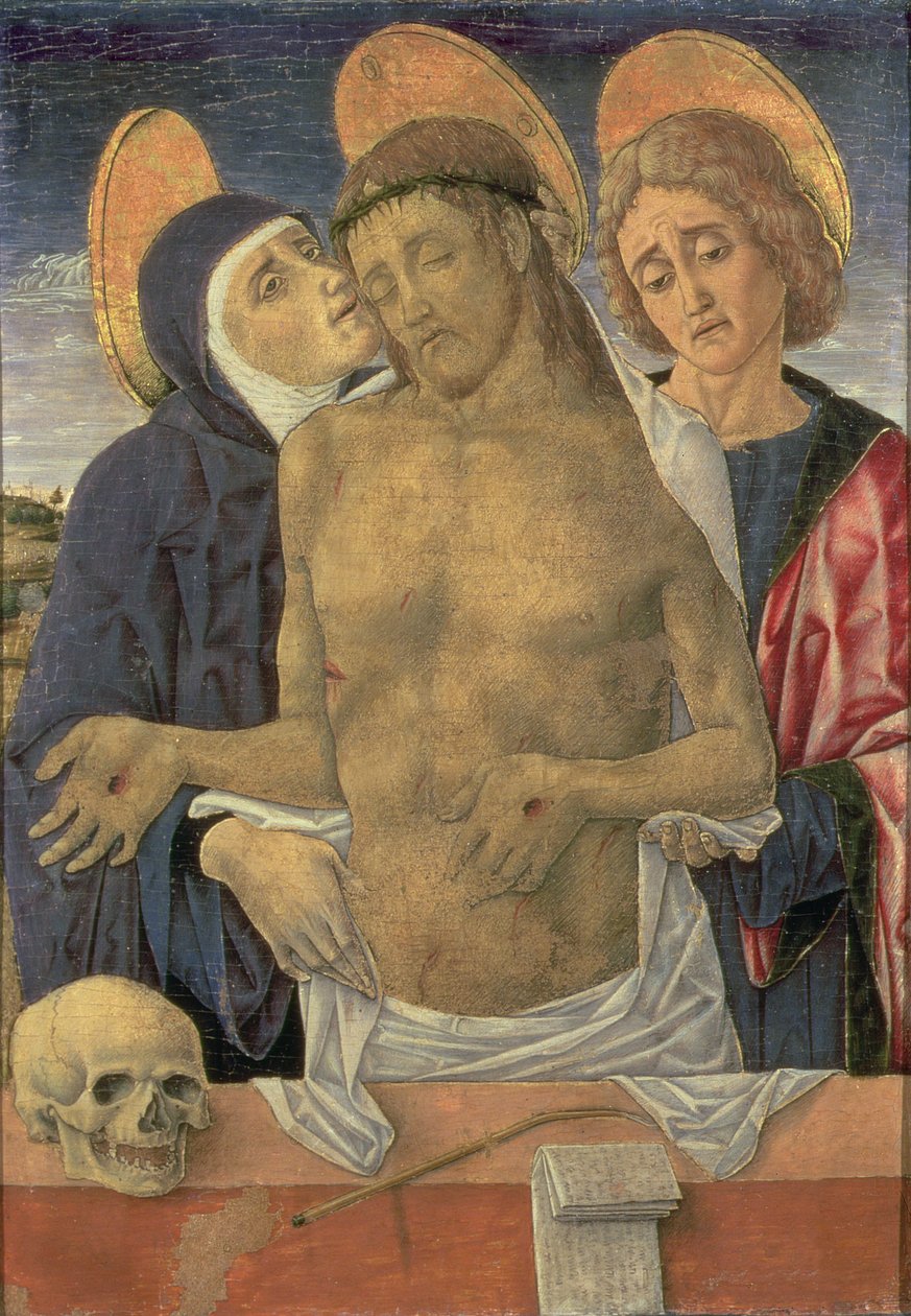 Pieta (tempera no painel) de Vittore Crivelli