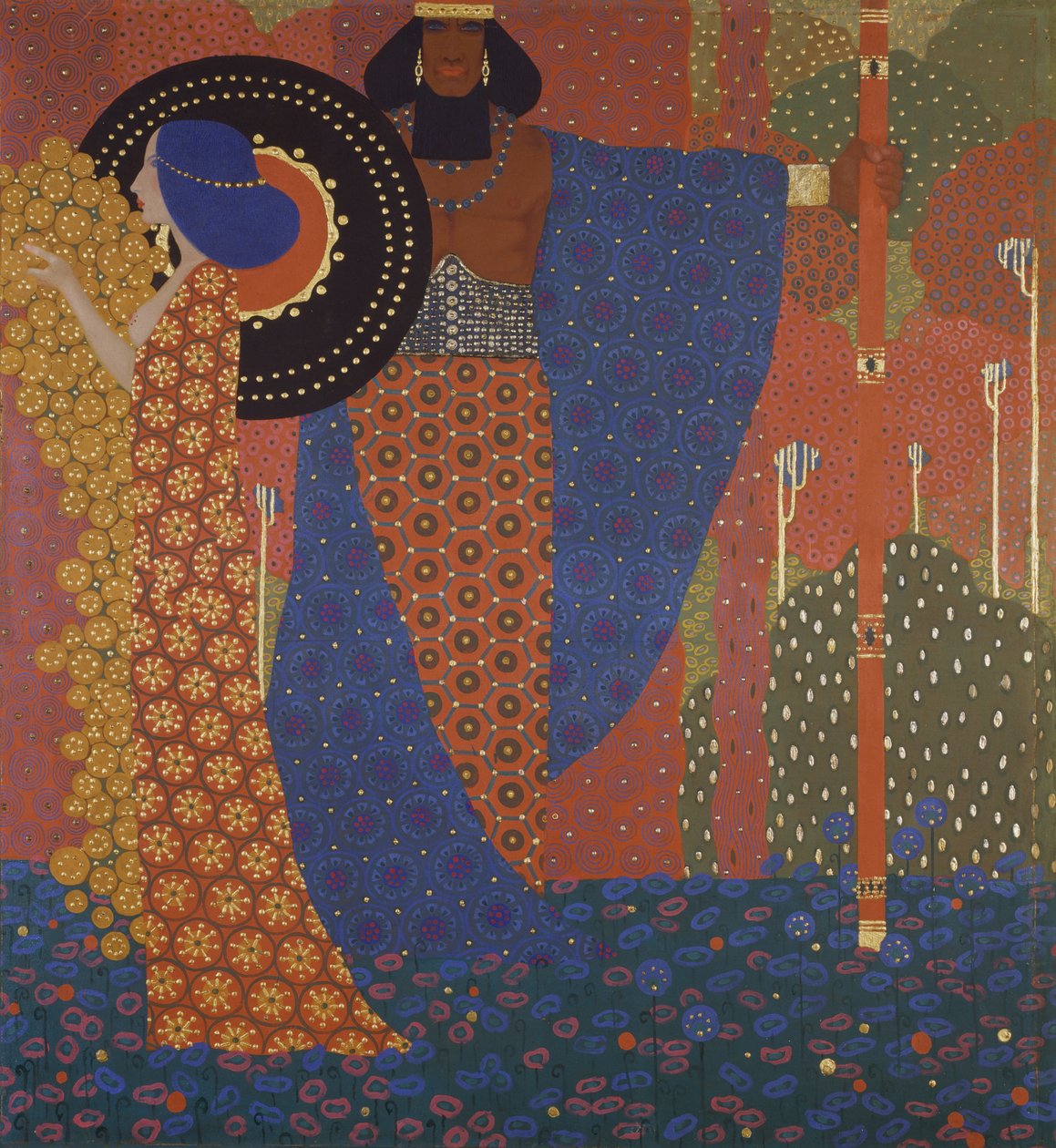 Princesa e Guerreira de Vittorio Zecchin