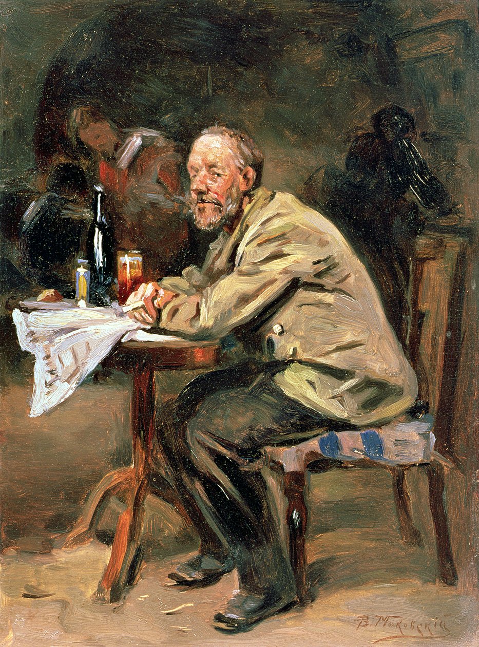 Na garrafa de Vladimir Egorovic Makovsky