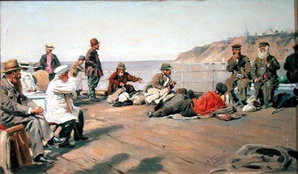 No convés, 1920 de Vladimir Egorovic Makovsky