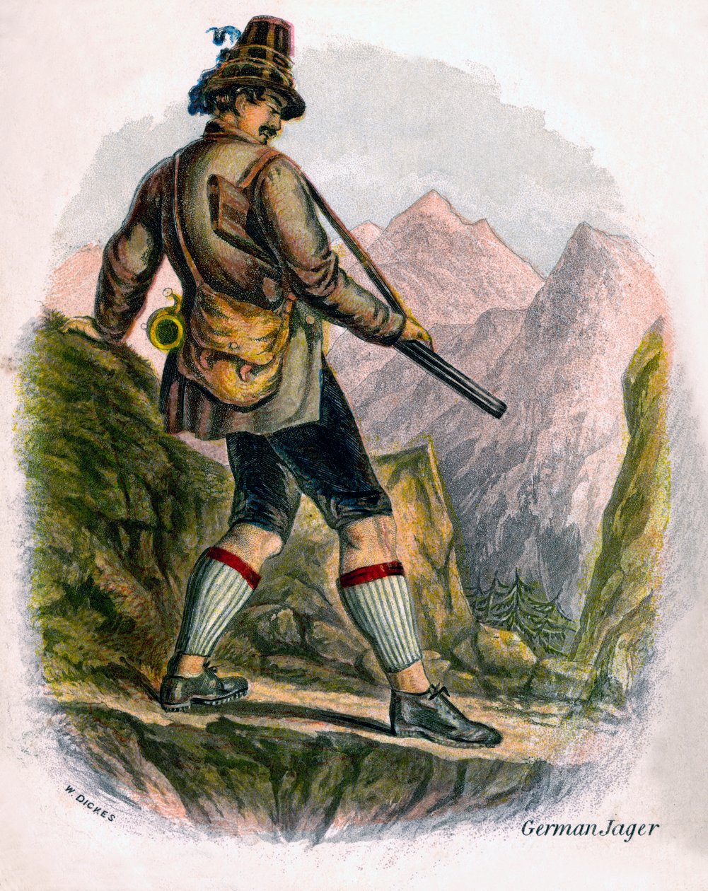 Camponês da Baviera, 1809. de W. Dickes