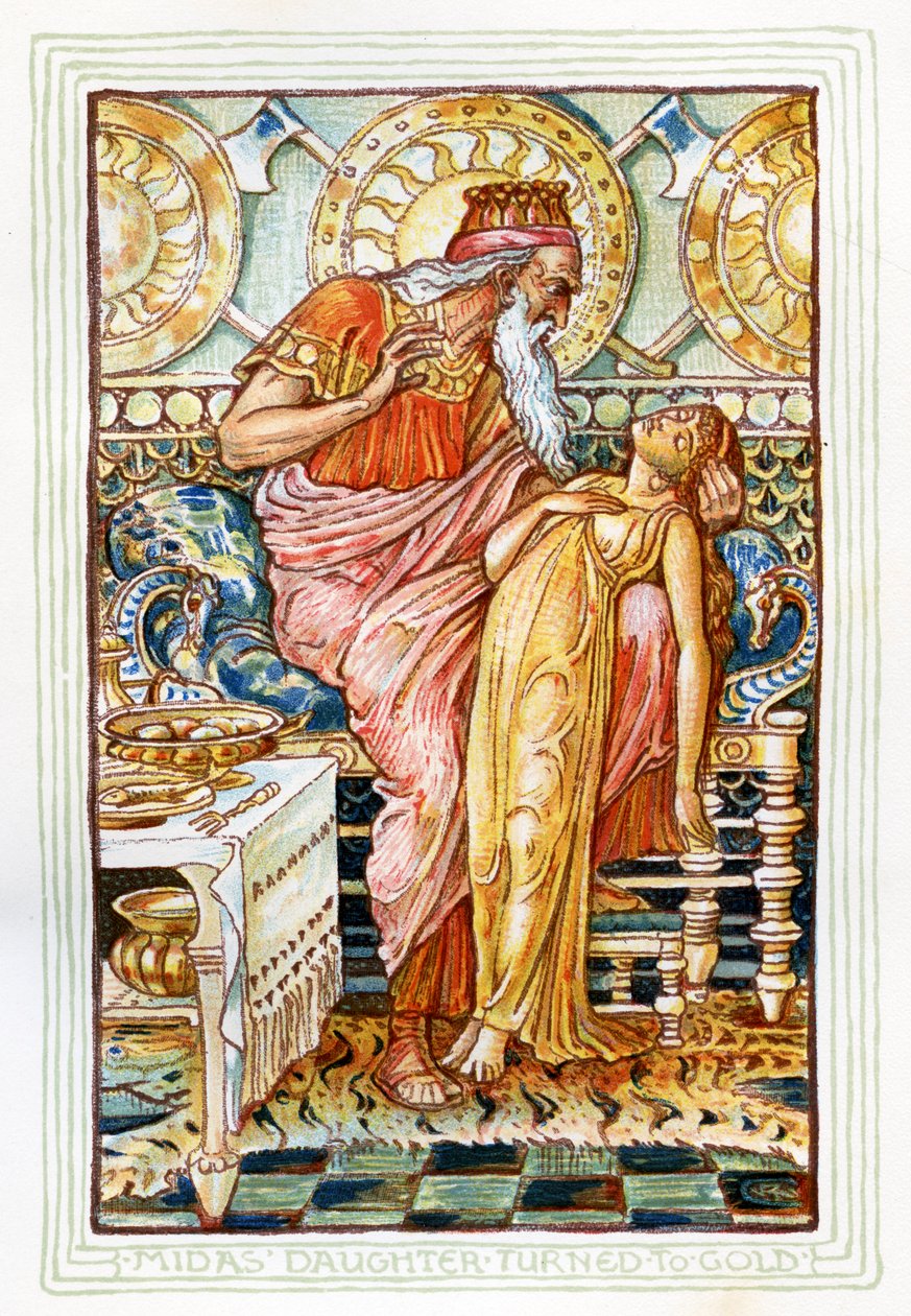 Midas filha virou ouro de Walter Crane