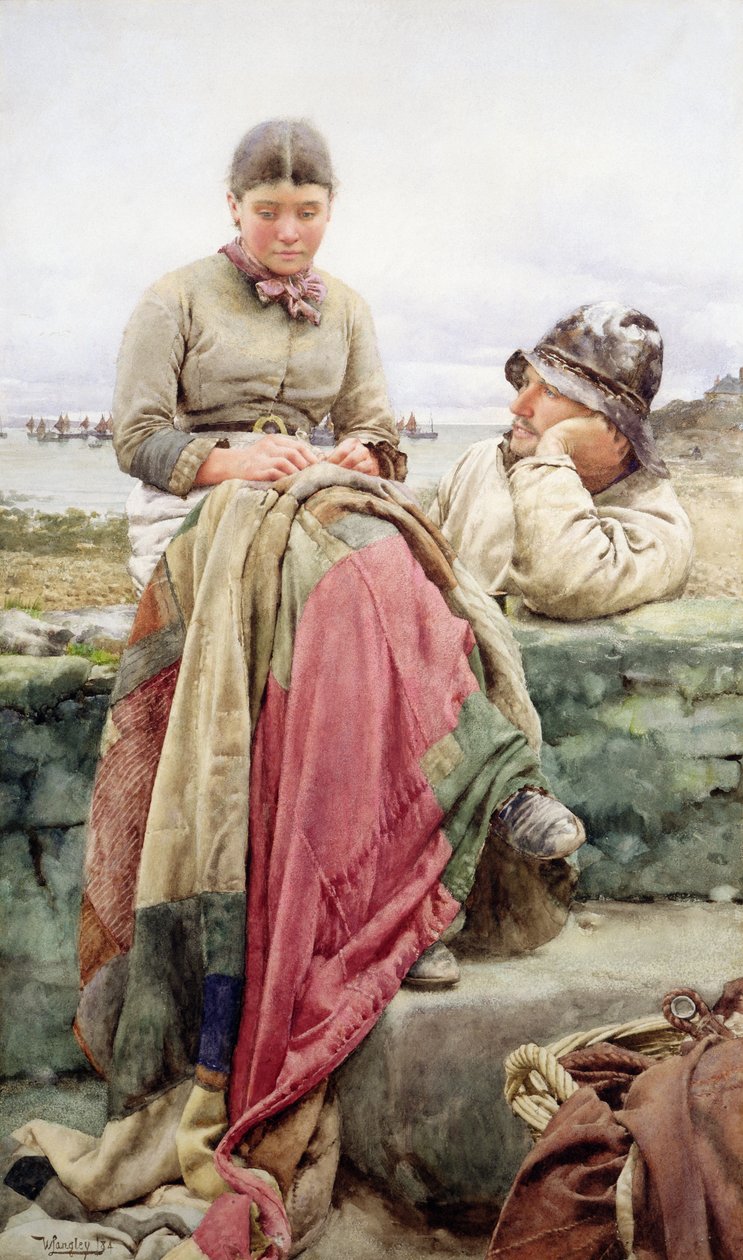 Amante e sua moça, 1884 de Walter Langley