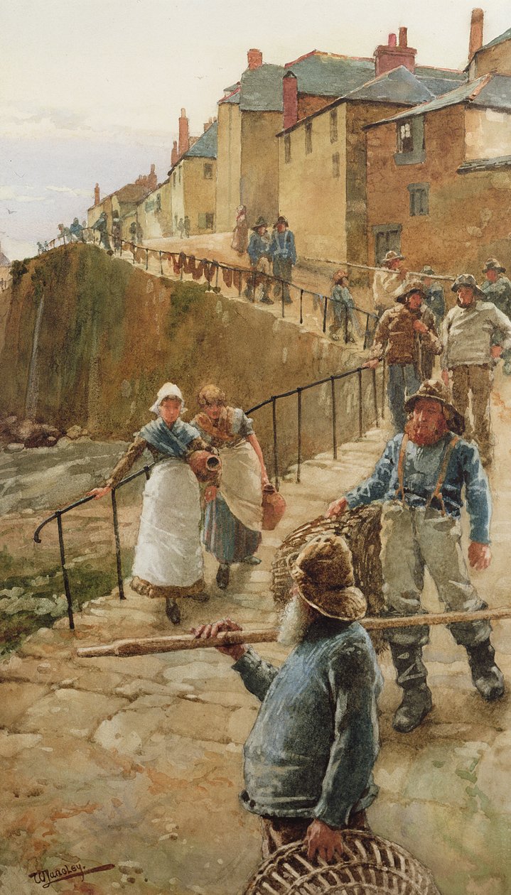 O cais, Newlyn de Walter Langley