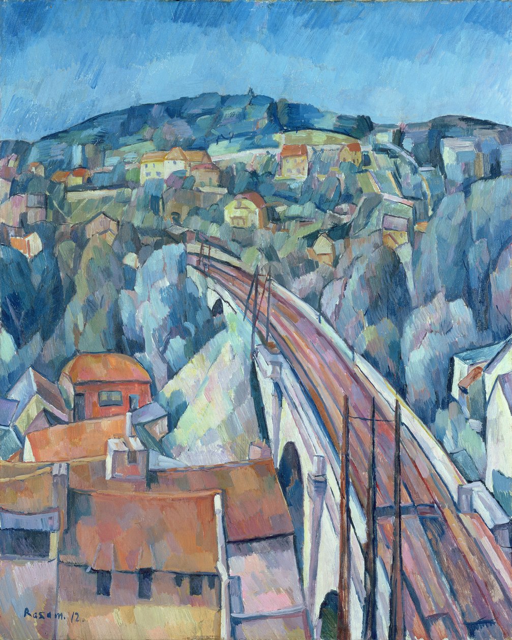 A ponte ferroviária em Meulen de Walter Rosam