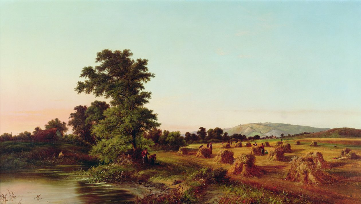 Um Surrey Cornfield, 1865 de Walter Williams