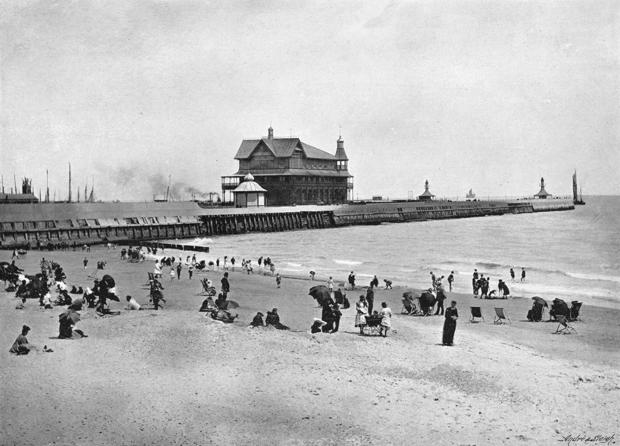 O cais, Lowestoft, c1896 de Walter Boughton