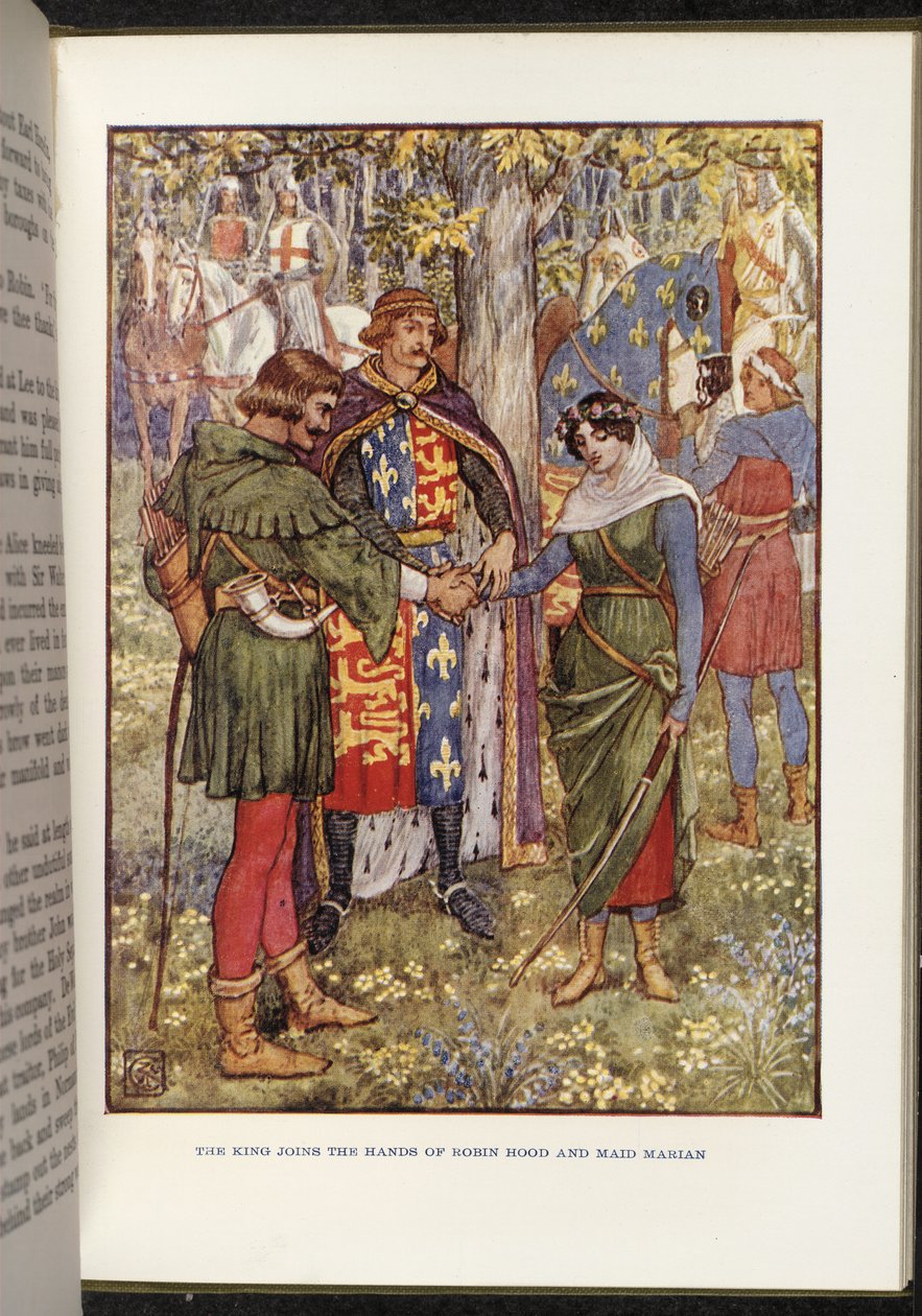 Robin Hood e Maid Marian de Walter Crane