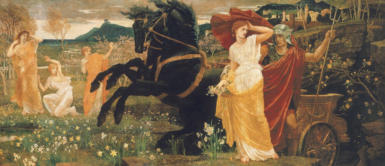 O destino de Perséfone, 1877 de Walter Crane