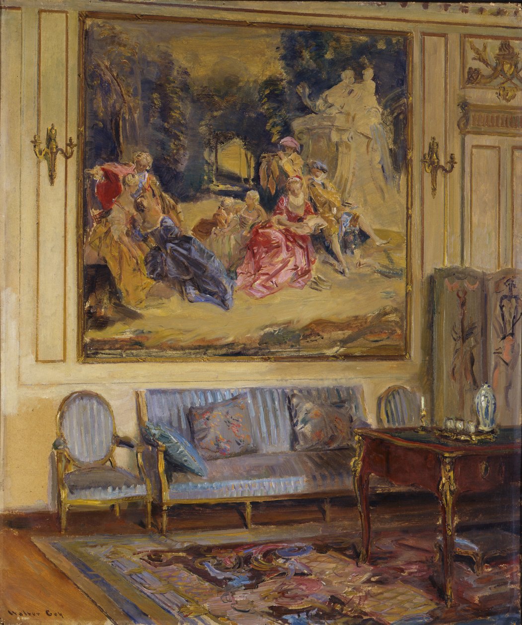 Boudoir, Chateau de Chaalis de Walter Gay
