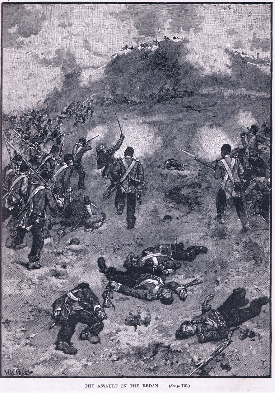 O ataque ao Redan 1855 AD de Walter Paget